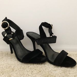 Black Strappy TOPSHOP Heels